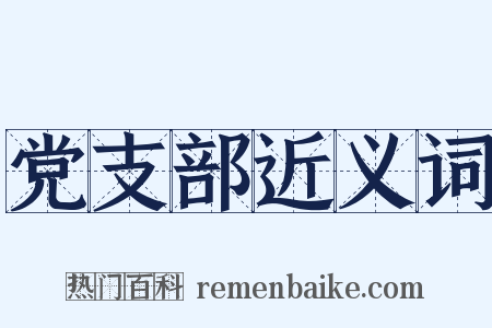 党支部近义词是什么意思的图片